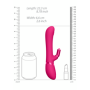 Vibratore rabbit stimolatore clitoride in silicone dildo per lei ricaricabile con 4 testine incluse