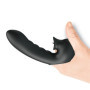 Vibratore doppio stimolatore clitoride vaginale indossabile in silicone ricaricabile