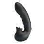 Vibratore doppio stimolatore clitoride vaginale indossabile in silicone ricaricabile