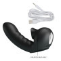 Vibratore doppio stimolatore clitoride vaginale indossabile in silicone ricaricabile