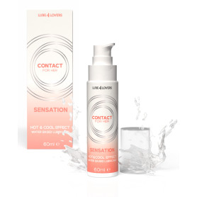 Lubrificante gel intimo a base d'acqua vaginale stimolante effetto caldo freddo