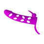 Guaina prolunga per pene vibrante con stimolatore clitoride in silicone
