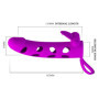Guaina prolunga per pene vibrante con stimolatore clitoride in silicone