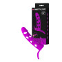 Guaina prolunga per pene vibrante con stimolatore clitoride in silicone