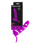 Guaina prolunga per pene vibrante con stimolatore clitoride in silicone