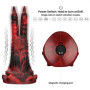 Dildo monster vibrante in silicone fallo doppio anale vaginale