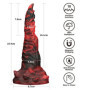 Dildo monster vibrante in silicone fallo doppio anale vaginale