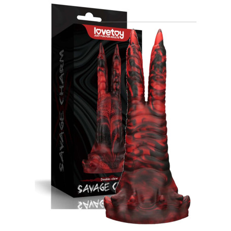 Dildo monster vibrante in silicone fallo doppio anale vaginale