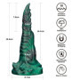 Dildo monster doppio in silicone fallo vaginale anale ricaricabile per lei