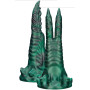 Dildo monster doppio in silicone fallo vaginale anale ricaricabile per lei