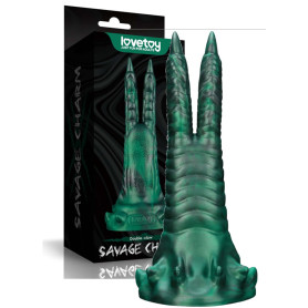 Dildo monster doppio in silicone fallo vaginale anale ricaricabile per lei