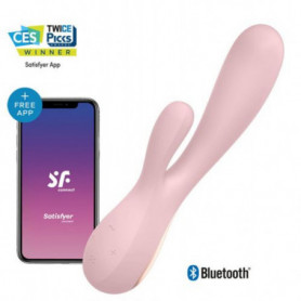 Vibratore satisfyer vaginale doppio rosa in silicone realistico dildo fallo