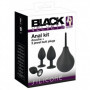 Kit plug anale set con peretta doccia anale butt pietra dildo in silicone nero