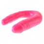 Fallo doppio realistico vaginale anale dildo morbido double sex toy per coppia