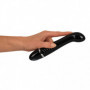 Vibratore nero vaginale per punto g stimolatore clitoride dildo ricaricabile