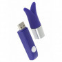 Stimolatore vaginale per clitoride ricaricabile mini vibratore in silicone viola