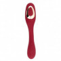 Vibratore doppio stimolatore vaginale succhia clitoride in silicone ricaricabile