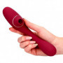 Vibratore doppio stimolatore vaginale succhia clitoride in silicone ricaricabile