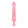 Vibratore doppio strap on rabbit ricaricabile in silicone plug anale indossabile