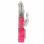 Vibratore rabbit doppio sex toy rosa stimolatore vaginale realistico vaginale