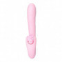 Vibratore vaginale per clitoride stimolatore doppio dildo fallo in silicone rosa