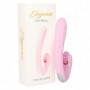 Vibratore vaginale per clitoride stimolatore doppio dildo fallo in silicone rosa