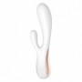 Vibratore rabbit dildo doppio stimolatore vibrante vaginale e clitoride sex toys