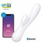 Vibratore rabbit dildo doppio stimolatore vibrante vaginale e clitoride sex toys