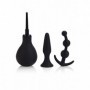 Set stimolatore anale kit doccia intima in silicone e dilatatore anal plug butt