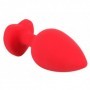 Plug anale in silicone con pietra cuore stimolatore dilatatore anal butt sextoys