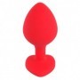 Plug anale con pietra cuore stimolatore in silicone dilatatore sextoys anal butt