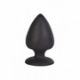 Plug anale grande dilatatore tappo anal butt in silicone nero stimolatore sextoy