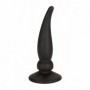 Plug anale nero dilatatore con ventosa anal butt in silicone nero fallo sex toys