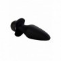 Plug anale vibrante stimolatore nero vibratore dilatatore anal butt in silicone