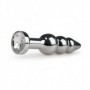 Fallo anale in metallo dilatatore con pietra tappo anal plug butt stimolatore