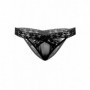 Mutanda intimo donna nero trasparente sexy lingerie slip a vita bassa con pizzo