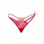copy of Perizoma sexy donna in pizzo rosso lingerie erotica tanga G string trasparente