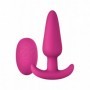 Vibratore anale in silicone realistico ricaricabile anal plug butt fallo vibrante