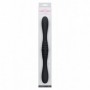 Vibratore ricaricabile doppio in silicone fallo vibrante vaginale anale nero sex
