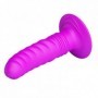 Vibratore con ventosa stimolatore prostata fallo anale in silicone vibrante sexy