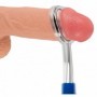 Masturbatore per pene uomo stimolatore glande vibrante in metallo e silicone sex