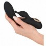 Vibratore ricaricabile doppio fallo rabbit vaginale clitoride dildo in silicone