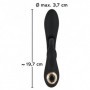 Vibratore ricaricabile doppio fallo rabbit vaginale clitoride dildo in silicone