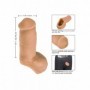 prolunga per il pene Guaina fallica indossabile in silicone manicotto realistico