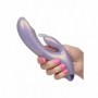 Vibratore rabbit dildo vibrante stimolatore vaginale e clitoride in silicone sex