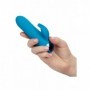 Mini vibratore rabbit in silicone ricaricabile fallo stimolatore clitoride dildo