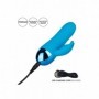 Mini vibratore rabbit in silicone ricaricabile fallo stimolatore clitoride dildo