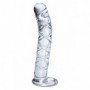 Fallo realistico in vetro pene finto vaginale glass dildo anale stimolatore sexy