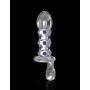 Fallo vaginale glass pene finto anale mini dildo in vetro sextoys anal plug butt