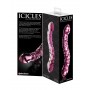 Fallo doppio in vetro dildo vaginale anale pene finto glass stimolatore sex toys
